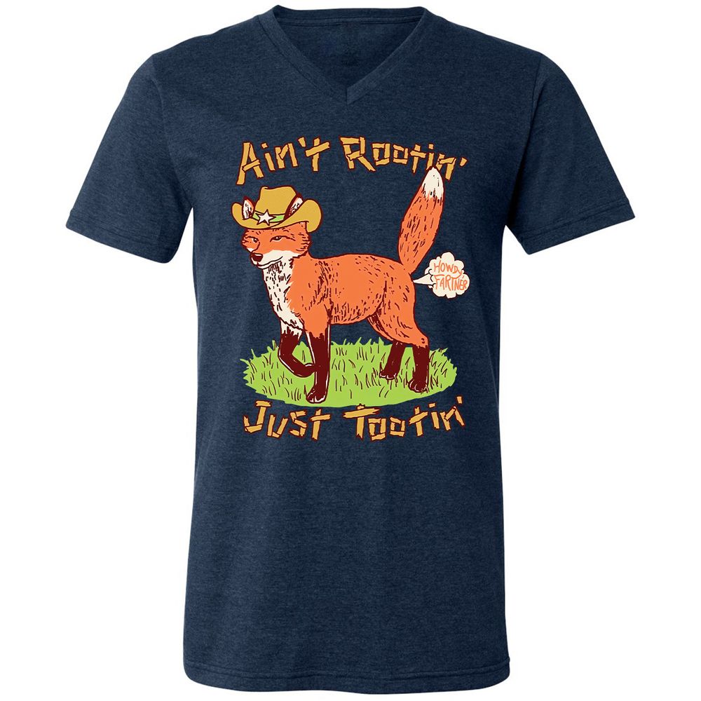Unisex V-Neck T-Shirt - 1CP2V2A5 - Heather Navy - 15
