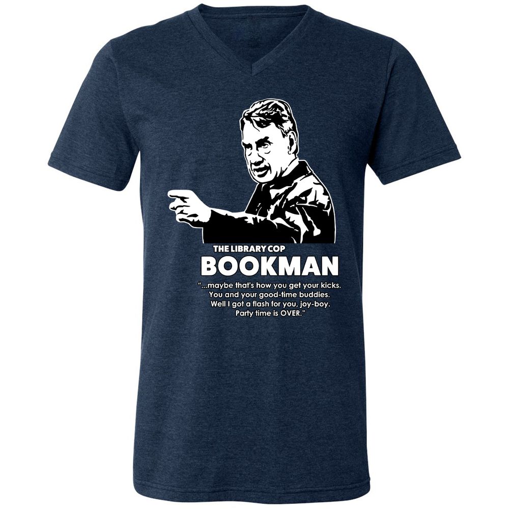 Unisex V-Neck T-Shirt - CZ53CECR - Heather Navy - 15