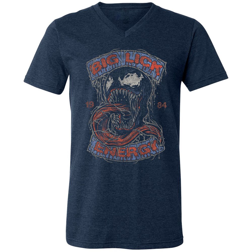 Unisex V-Neck T-Shirt - JACVDJXU - Heather Navy - 15