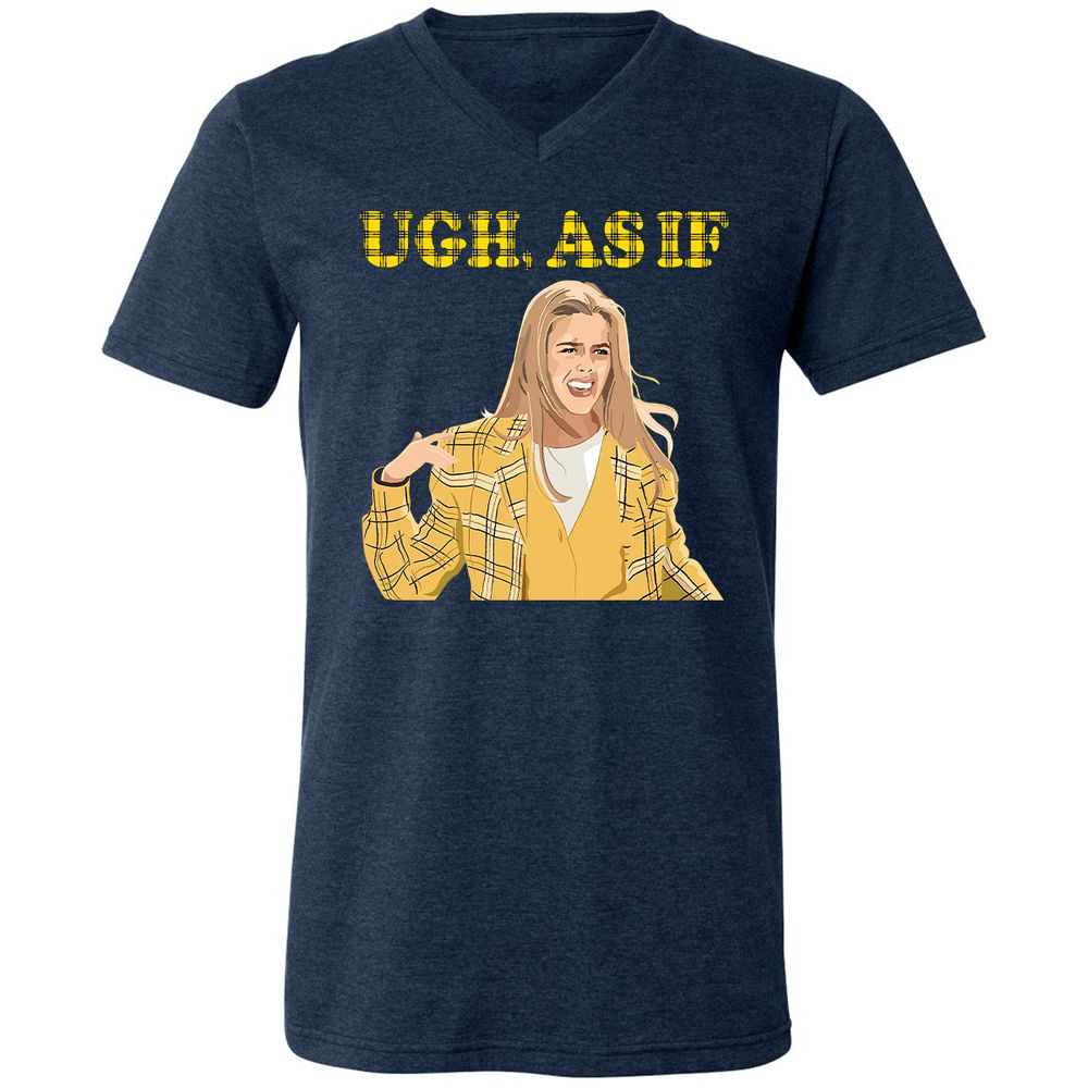 Unisex V-Neck T-Shirt - 4SN6LVST - Heather Navy - 15