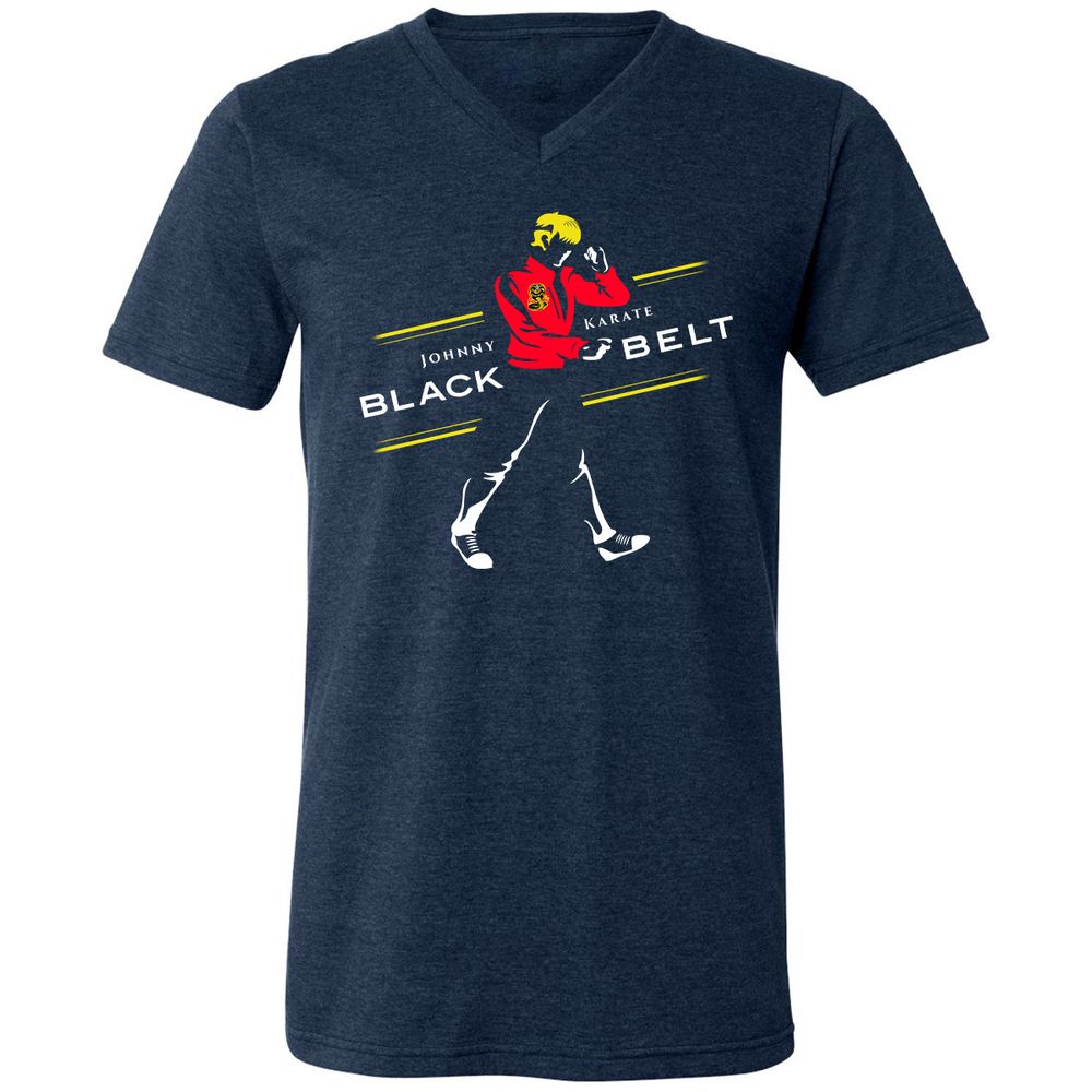 Unisex V-Neck T-Shirt - SC6GEA74 - Heather Navy - 15