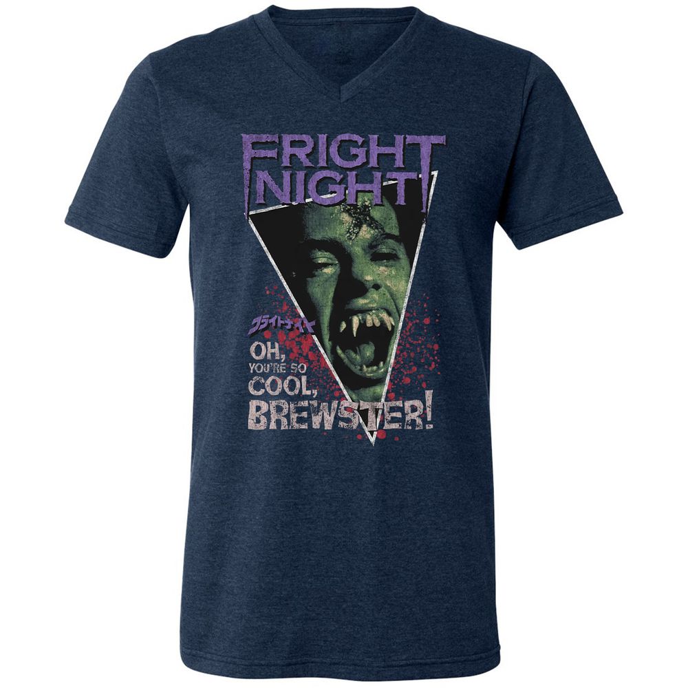 Unisex V-Neck T-Shirt - P46LCXEX - Heather Navy - 15