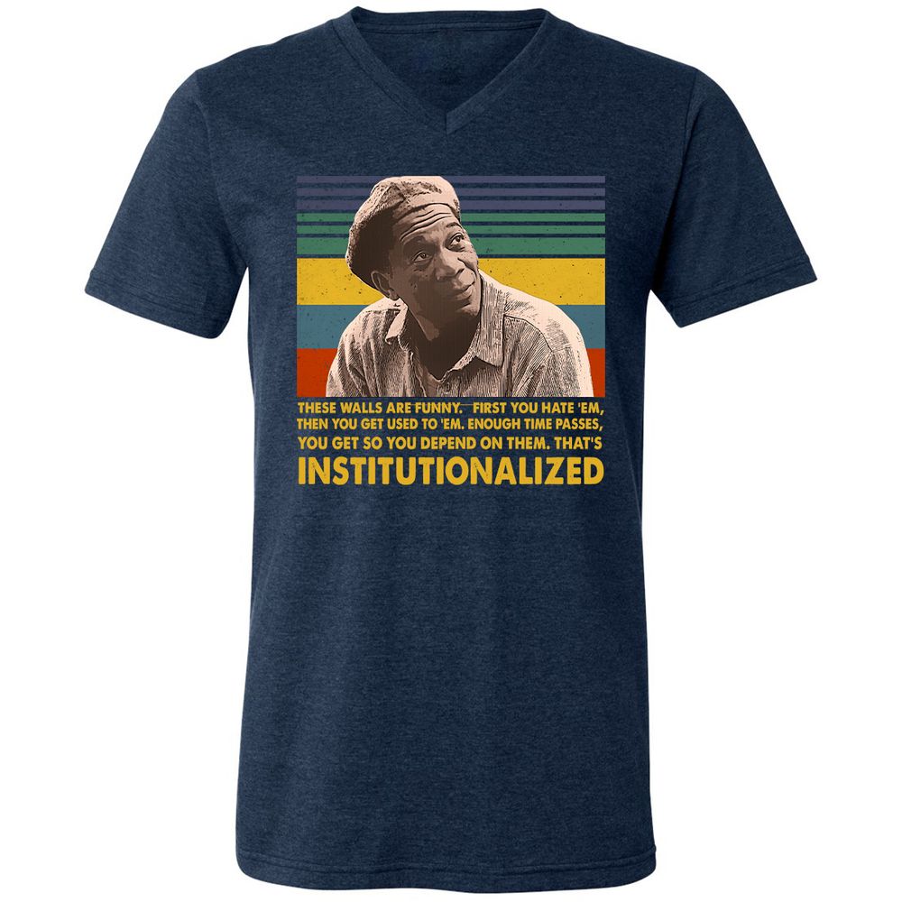Unisex V-Neck T-Shirt - VDG36S2P - Heather Navy - 15