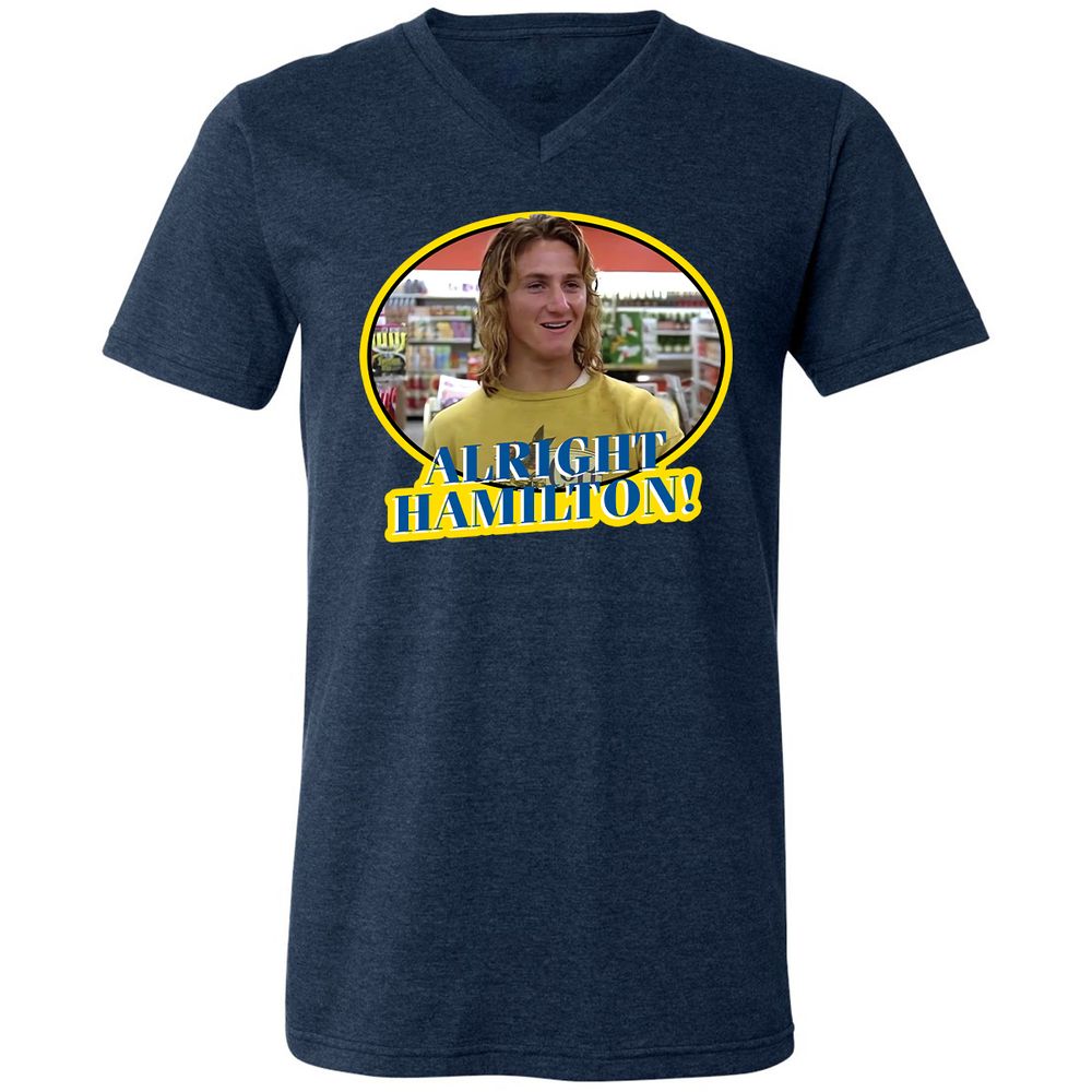 Unisex V-Neck T-Shirt - GE65QRAY - Heather Navy - 15