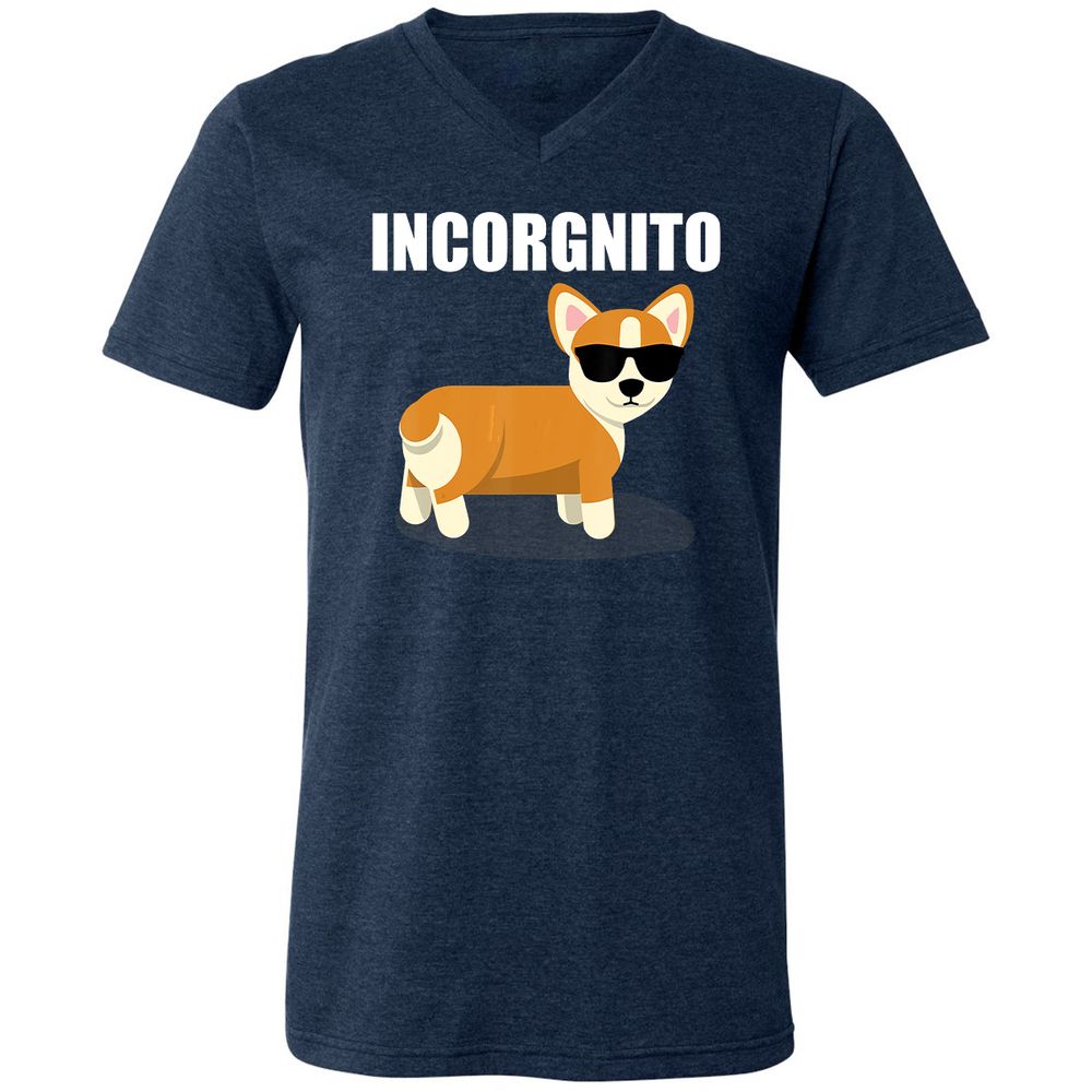 Unisex V-Neck T-Shirt - T2SNB3YT - Heather Navy - 15