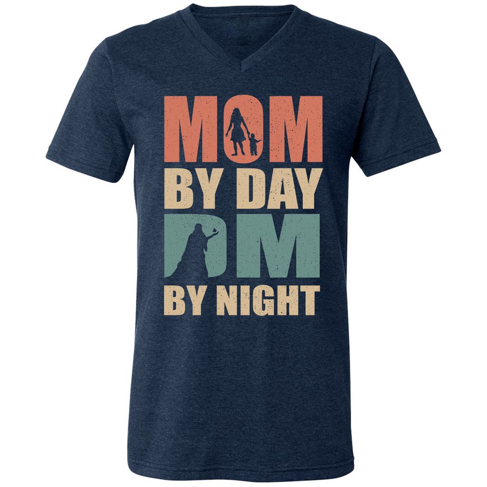 Unisex V-Neck T-Shirt - SF6TU69V - Heather Navy - 15