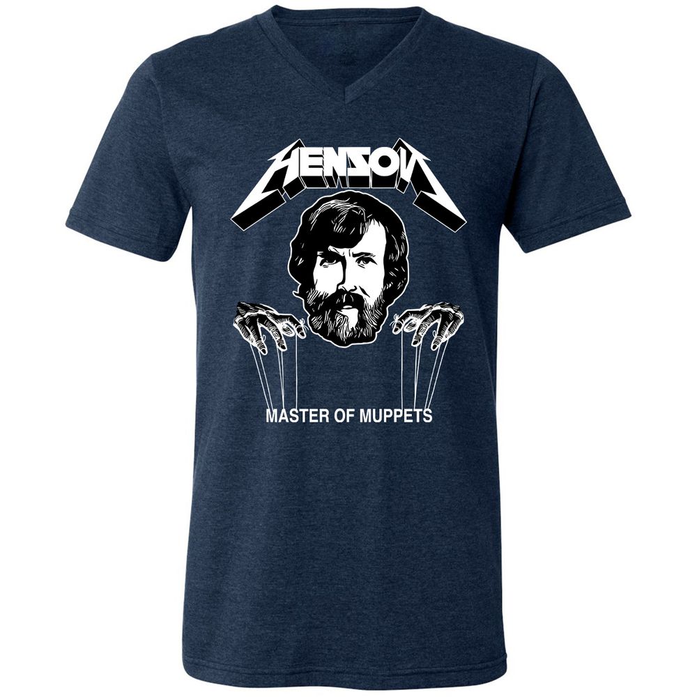 Unisex V-Neck T-Shirt - S5TXXMRJ - Heather Navy - 15