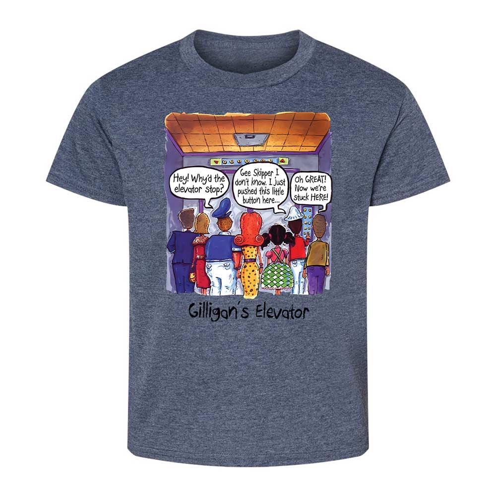 Kids T-Shirt - SGZH5LTL - Heather Navy - 15