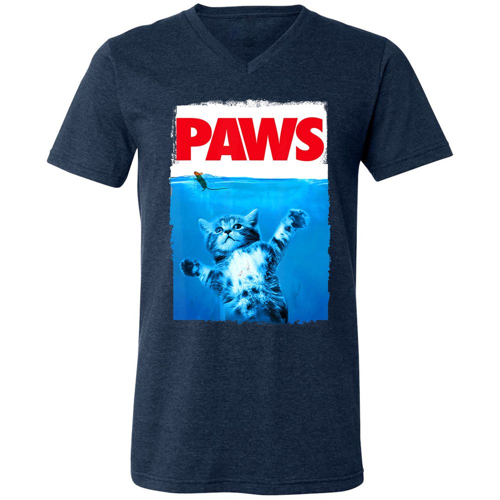 Unisex V-Neck T-Shirt - WRN42W1T - Heather Navy - 15