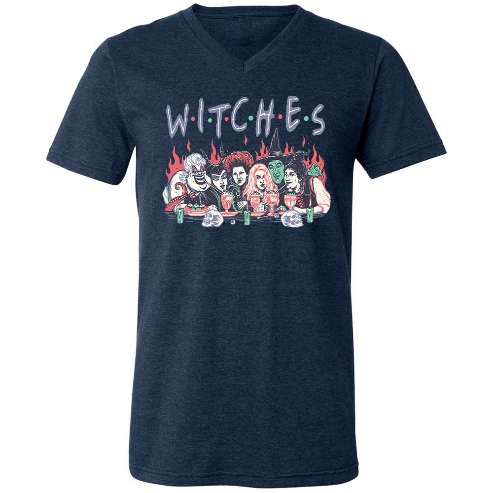 Unisex V-Neck T-Shirt - 72G1JJ7P - Heather Navy - 15