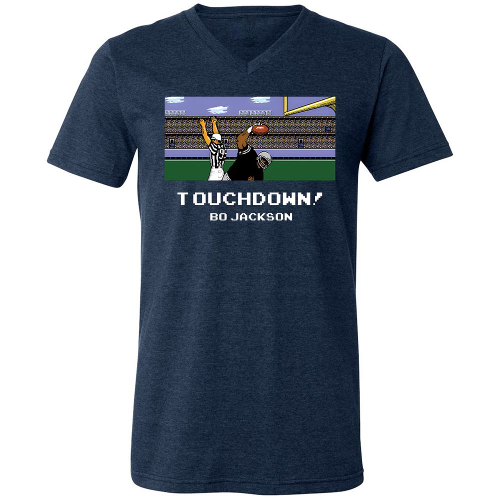 Unisex V-Neck T-Shirt - K492EKGL - Heather Navy - 15