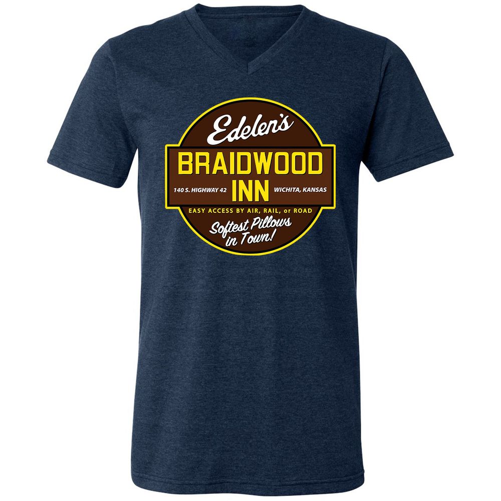 Unisex V-Neck T-Shirt - 9FU9CDWA - Heather Navy - 15
