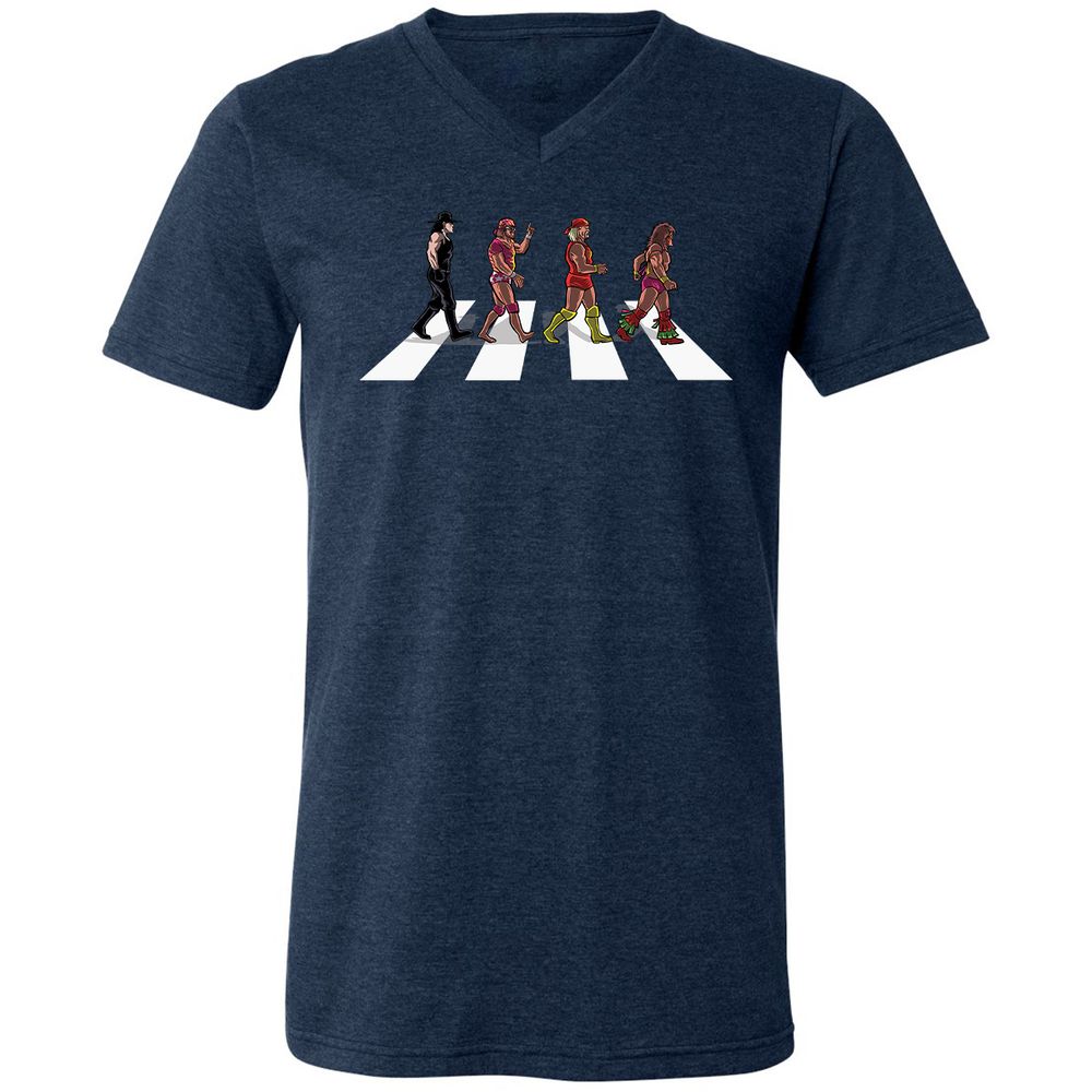 Unisex V-Neck T-Shirt - WER48311 - Heather Navy - 15