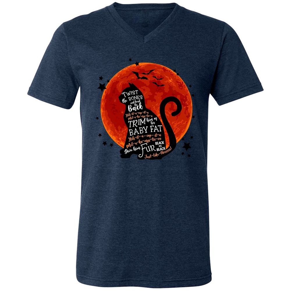 Unisex V-Neck T-Shirt - BNDCZTMC - Heather Navy - 15