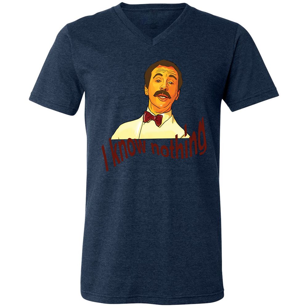 Unisex V-Neck T-Shirt - 5XT7LGE1 - Heather Navy - 15
