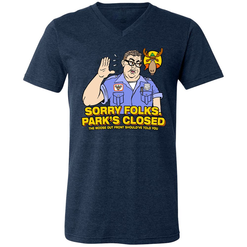 Unisex V-Neck T-Shirt - DBGZWSC2 - Heather Navy - 15