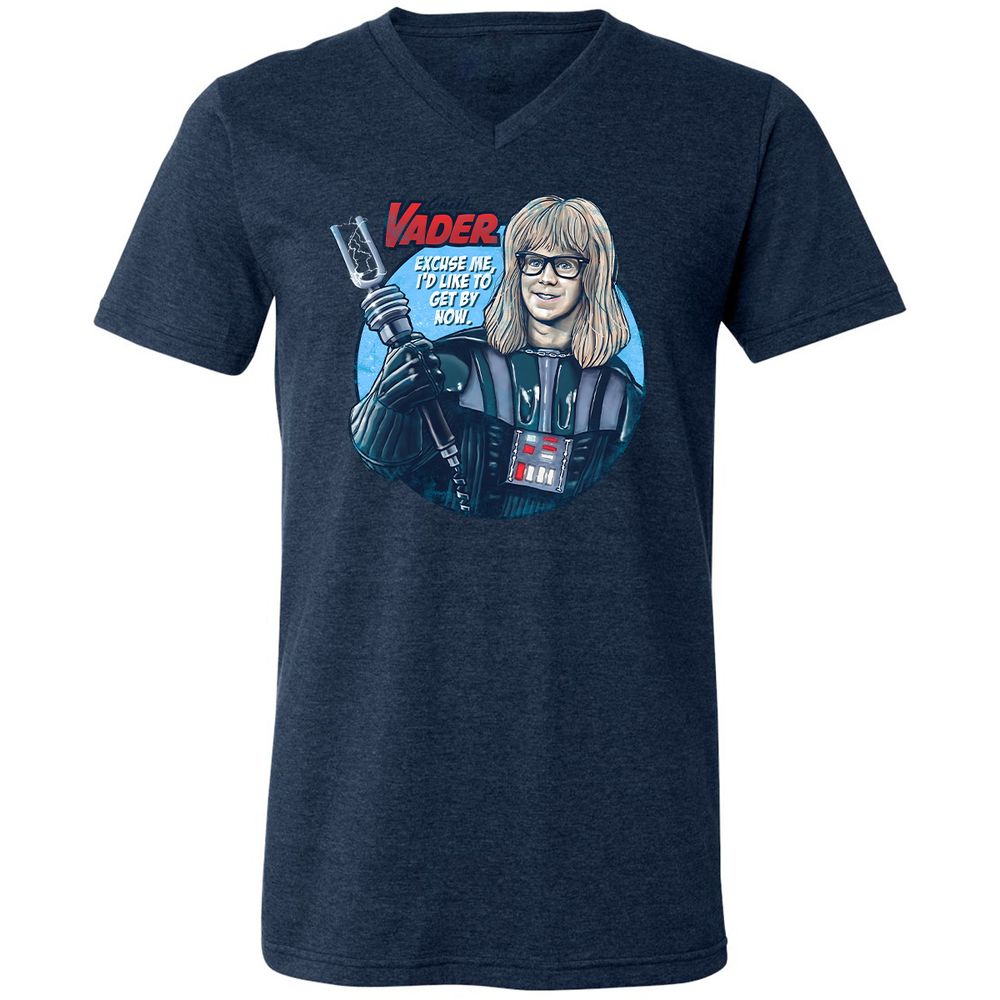 Unisex V-Neck T-Shirt - BNRZ8ML8 - Heather Navy - 15