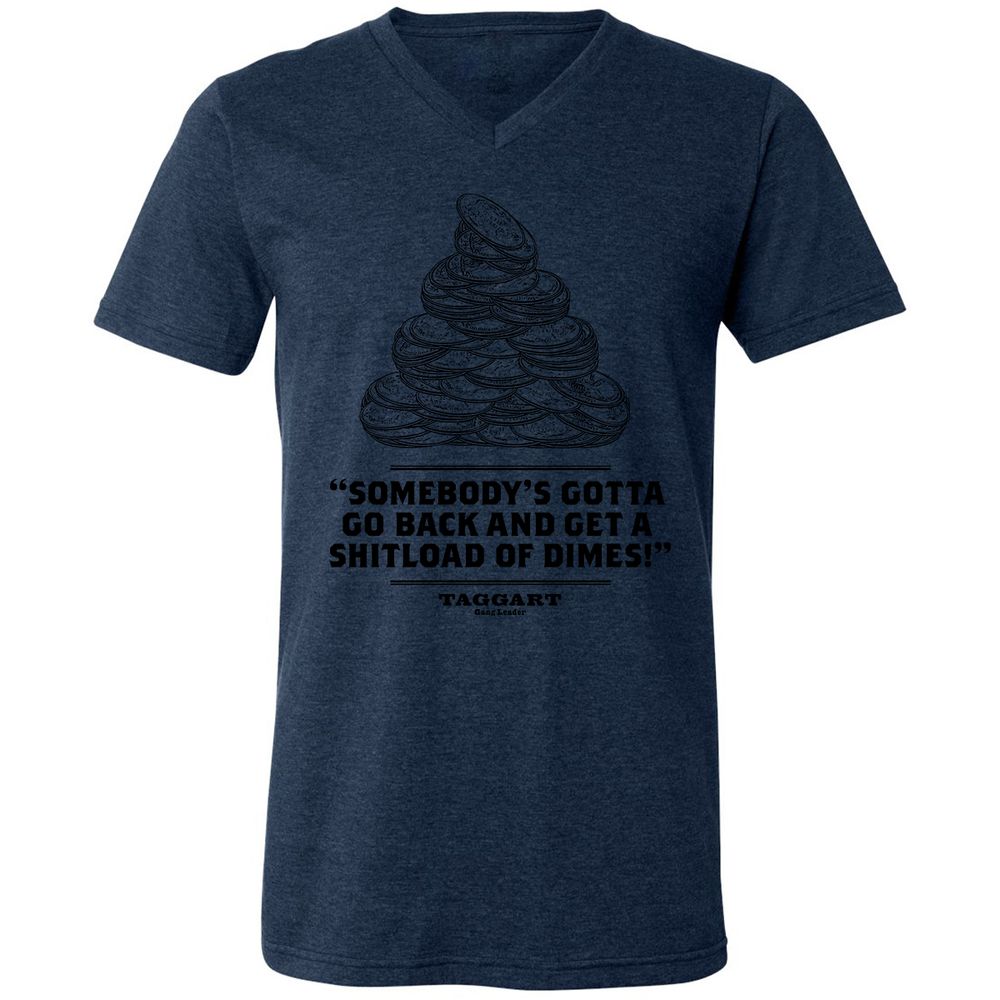 Unisex V-Neck T-Shirt - RCCSF3K4 - Heather Navy - 15