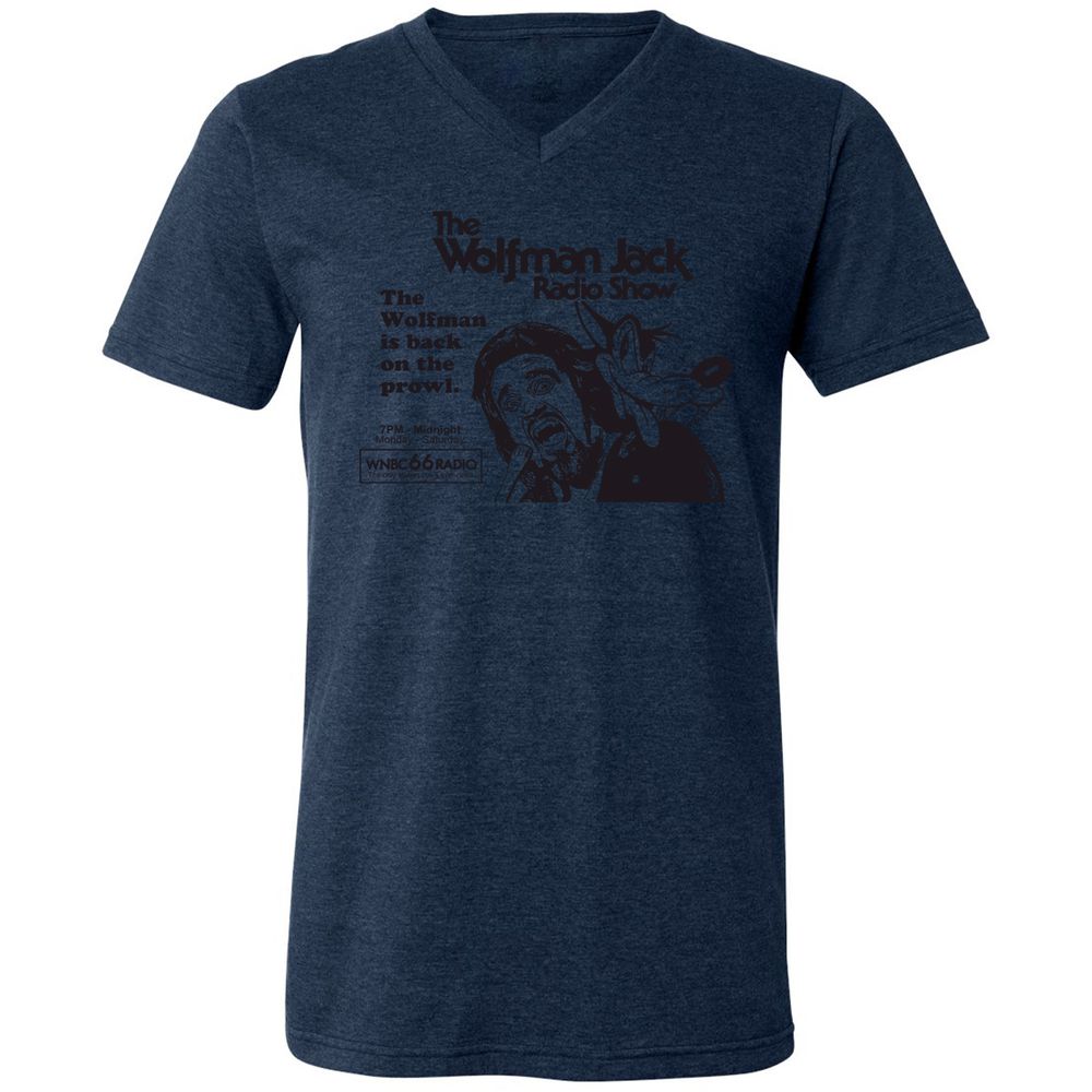 Unisex V-Neck T-Shirt - VGHV4GRX - Heather Navy - 15