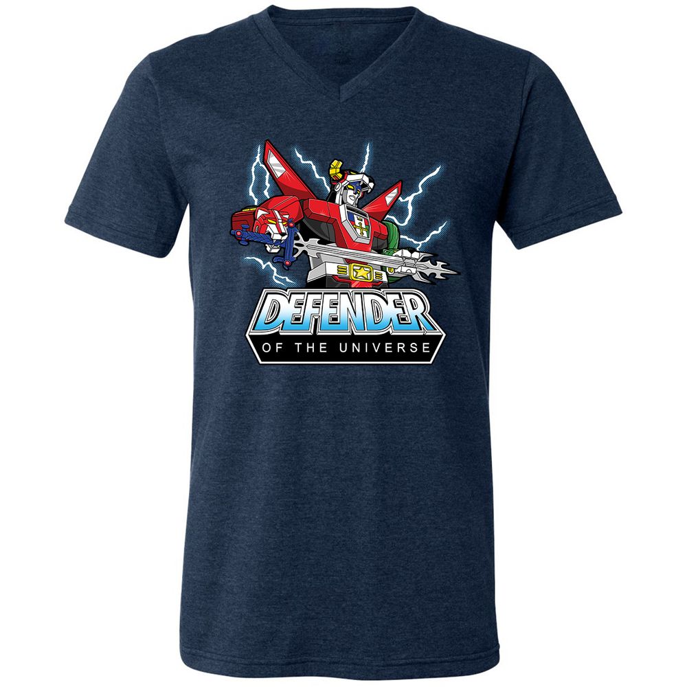 Unisex V-Neck T-Shirt - 2M9Z5RTC - Heather Navy - 15