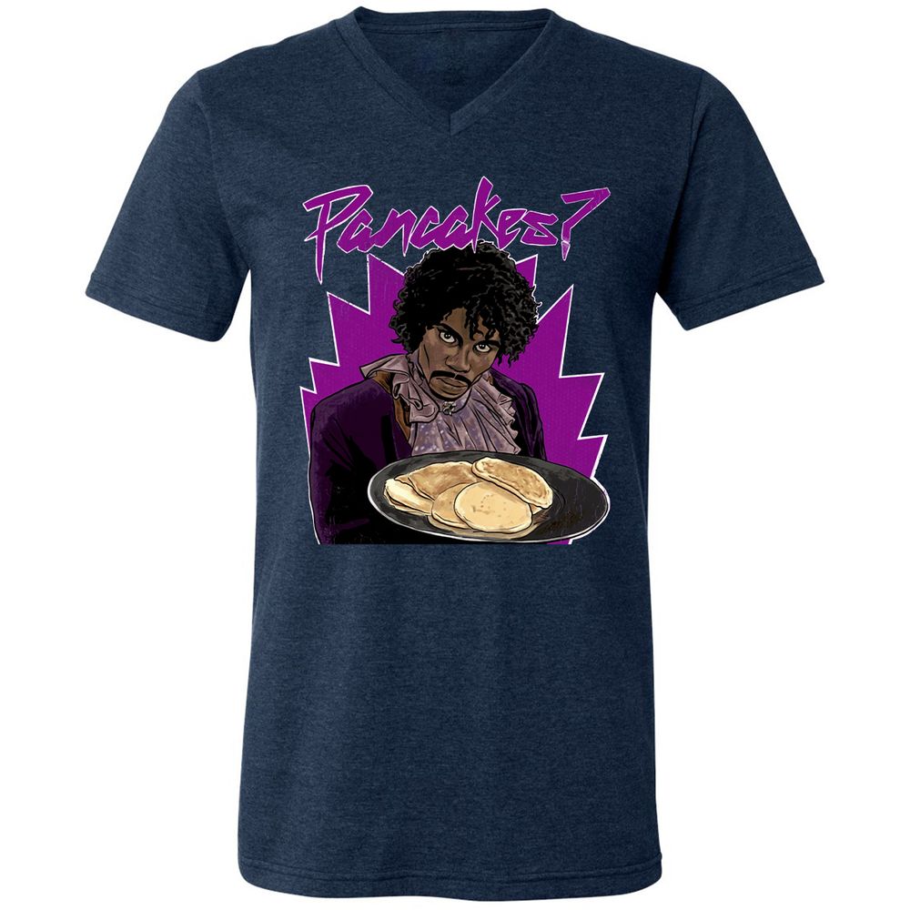 Unisex V-Neck T-Shirt - HR477FAL - Heather Navy - 15