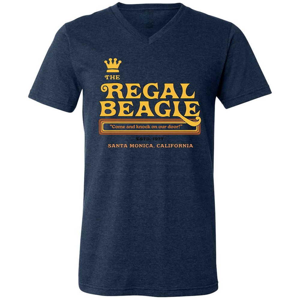 Unisex V-Neck T-Shirt - WSK2H34M - Heather Navy - 15