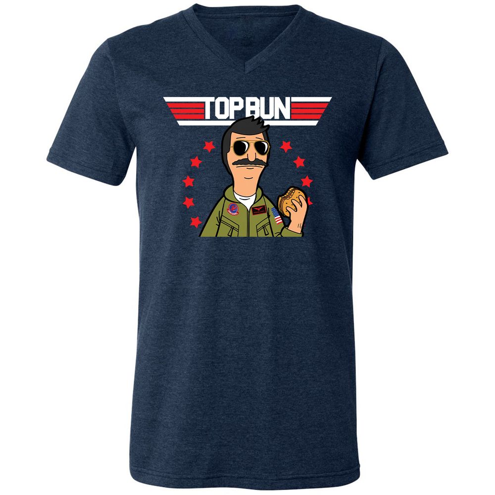 Unisex V-Neck T-Shirt - TTMWXTPD - Heather Navy - 15