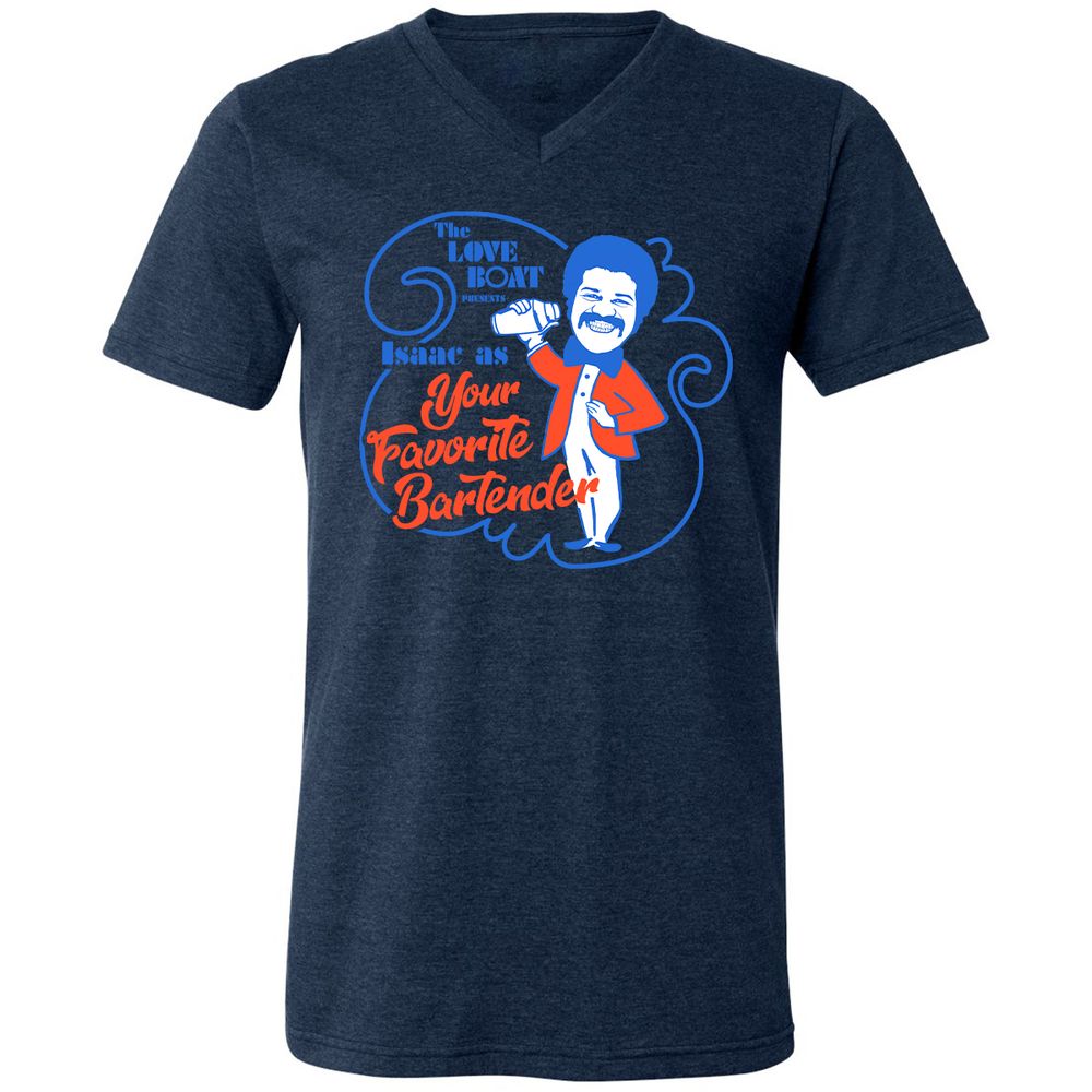 Unisex V-Neck T-Shirt - ETLFJUB6 - Heather Navy - 15
