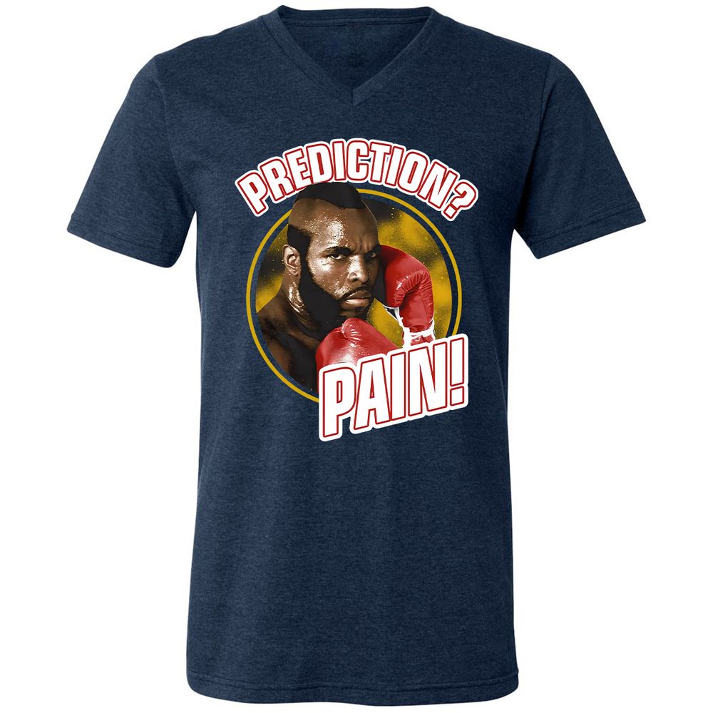 Unisex V-Neck T-Shirt - CCSXLU9P - Heather Navy - 15
