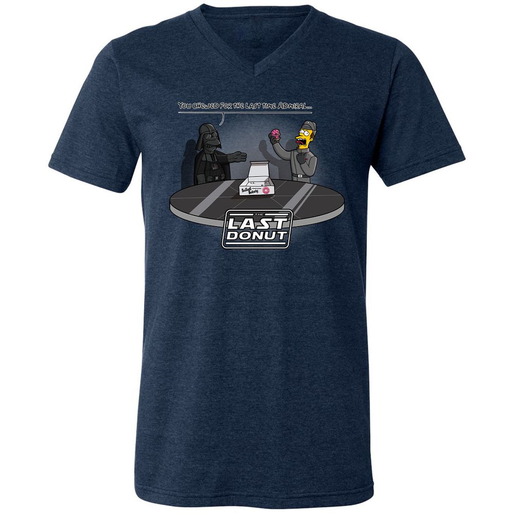 Unisex V-Neck T-Shirt - G281E1NA - Heather Navy - 15