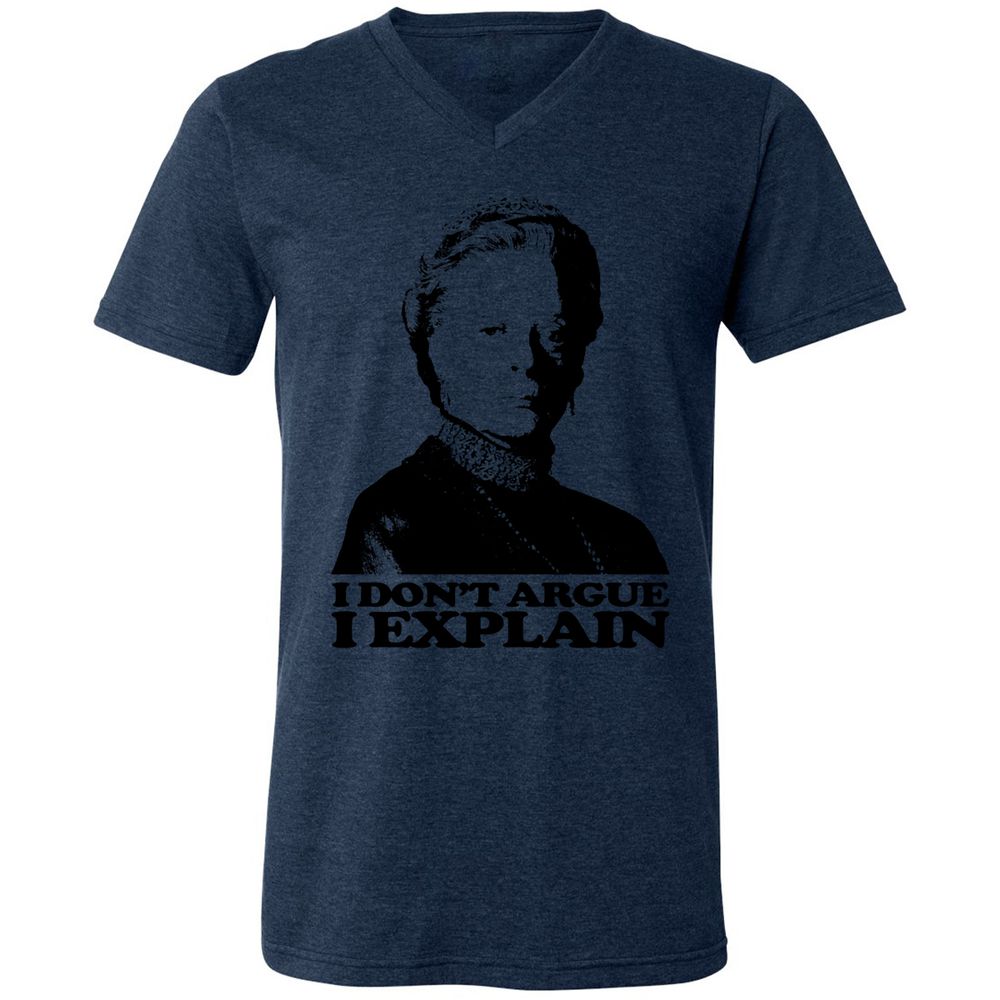 Unisex V-Neck T-Shirt - J3E991WP - Heather Navy - 15