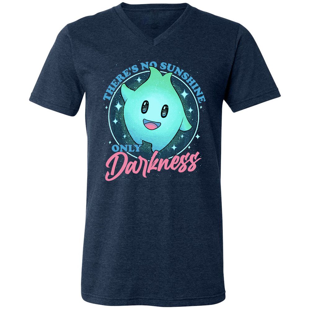 Unisex V-Neck T-Shirt - L6FCQWUF - Heather Navy - 15