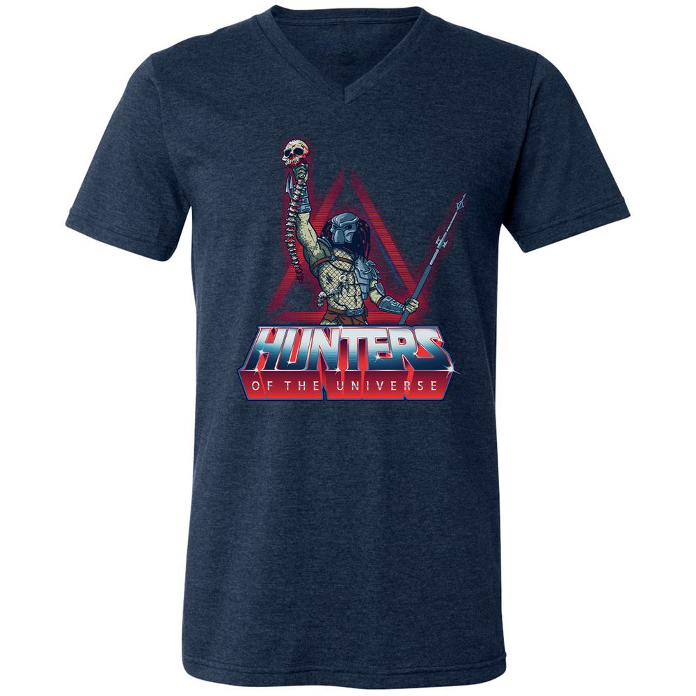 Unisex V-Neck T-Shirt - CSETMA4Z - Heather Navy - 15