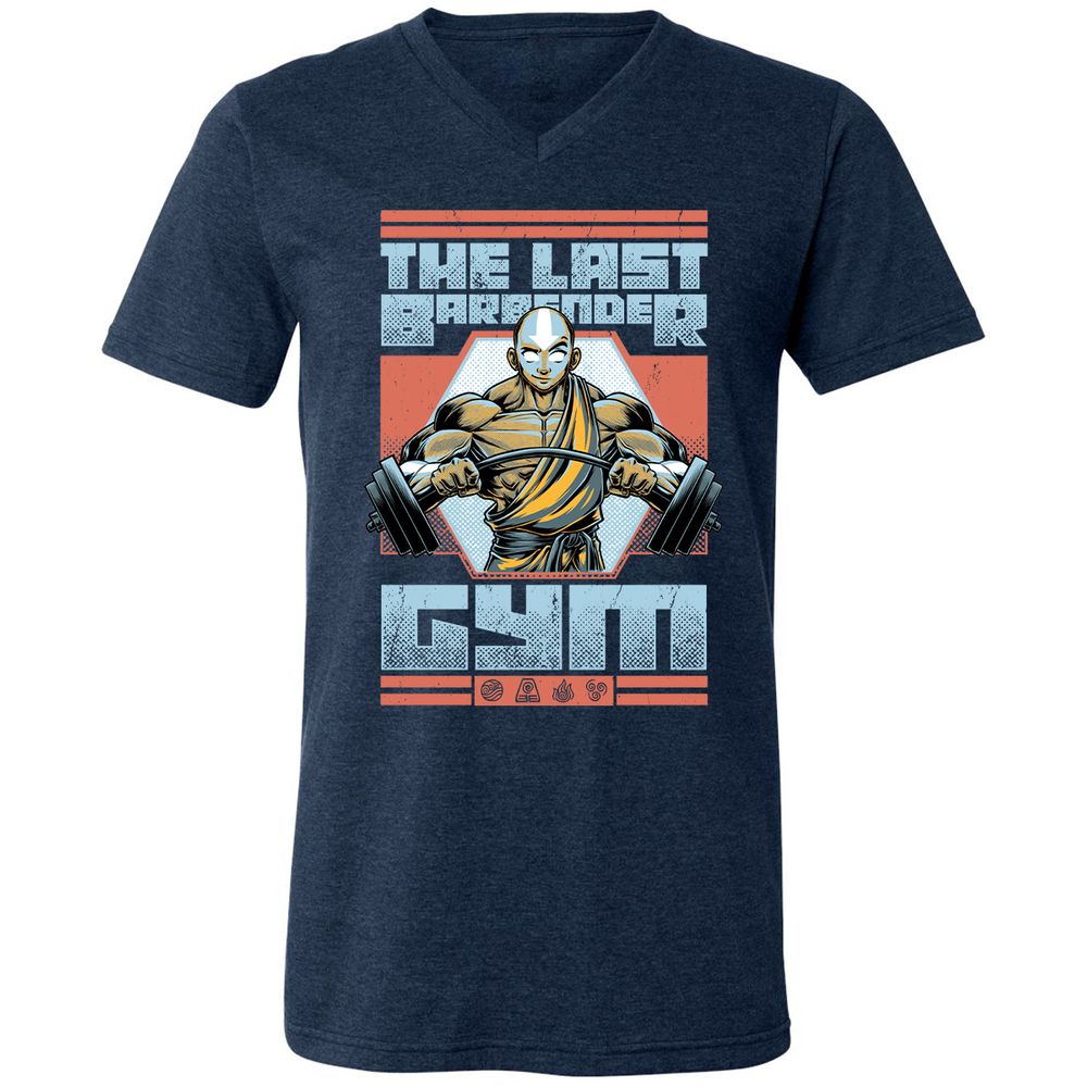 Unisex V-Neck T-Shirt - 7KTVVXB3 - Heather Navy - 15