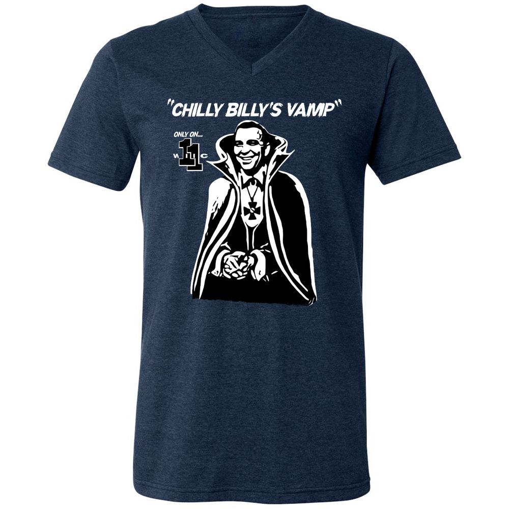 Unisex V-Neck T-Shirt - BL22T6U6 - Heather Navy - 15