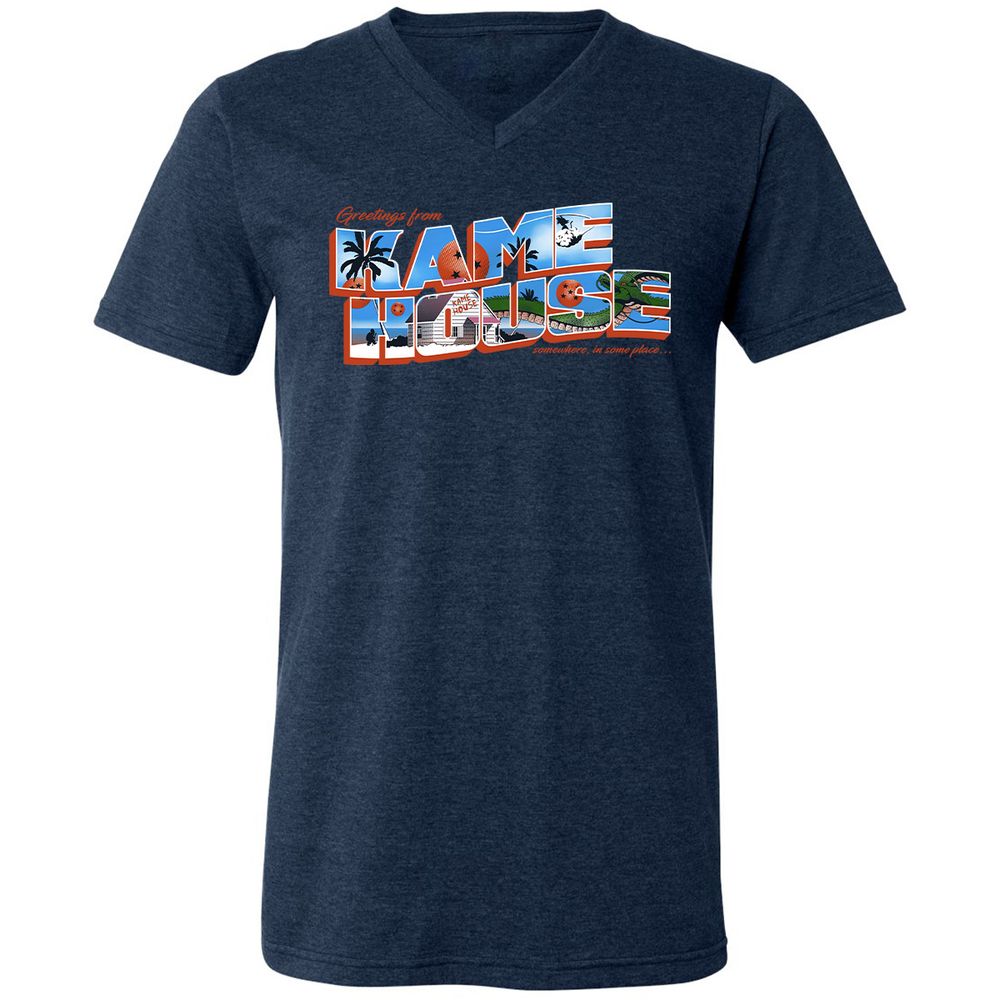 Unisex V-Neck T-Shirt - SU17MH6C - Heather Navy - 15