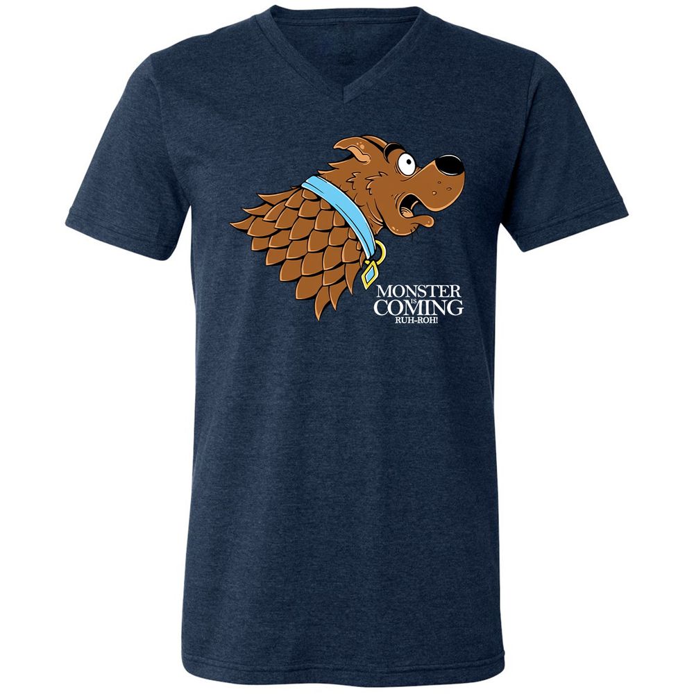 Unisex V-Neck T-Shirt - 11341JKC - Heather Navy - 15