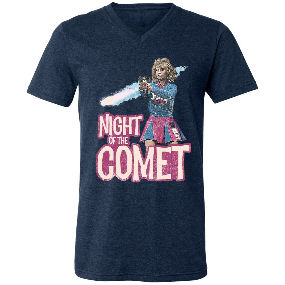 Unisex V-Neck T-Shirt - SM9626SQ - Heather Navy - 15