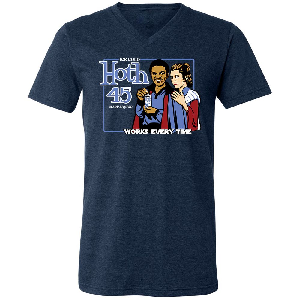 Unisex V-Neck T-Shirt - RY51NY1N - Heather Navy - 15