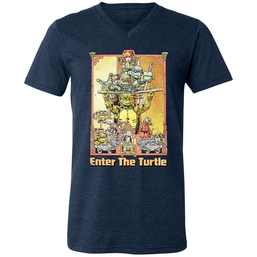 Unisex V-Neck T-Shirt - D5RRCSR5 - Heather Navy - 15