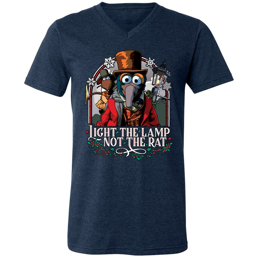 Unisex V-Neck T-Shirt - F2BNUMAW - Heather Navy - 15