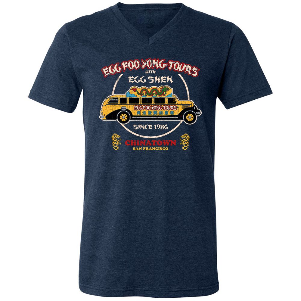 Unisex V-Neck T-Shirt - RTMN27JB - Heather Navy - 15