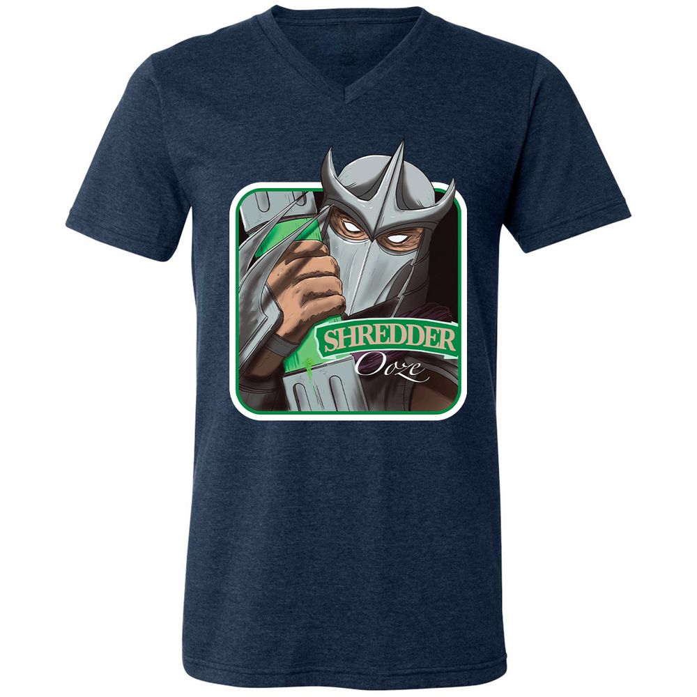 Unisex V-Neck T-Shirt - 45NWF4YQ - Heather Navy - 15