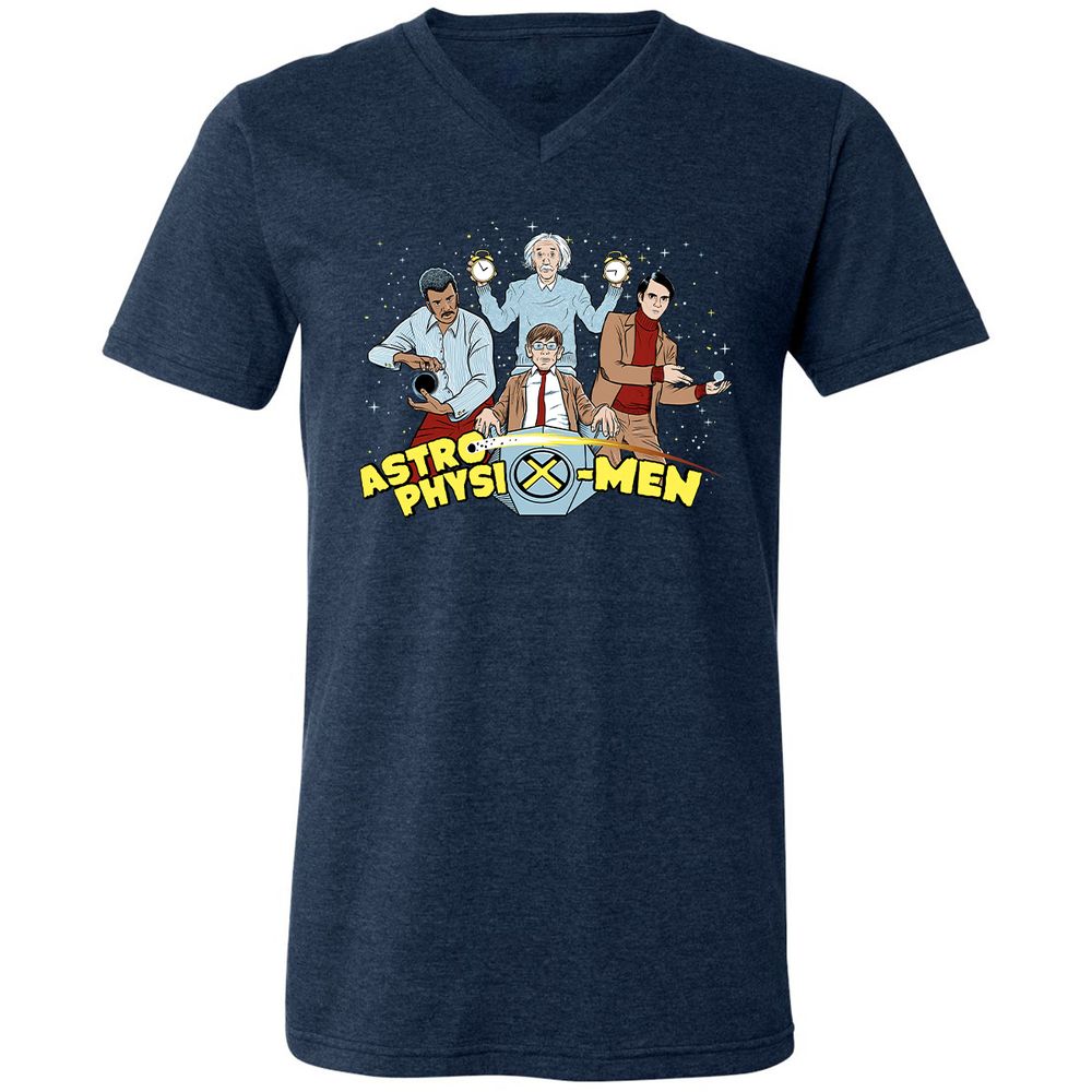 Unisex V-Neck T-Shirt - BLZH126V - Heather Navy - 15