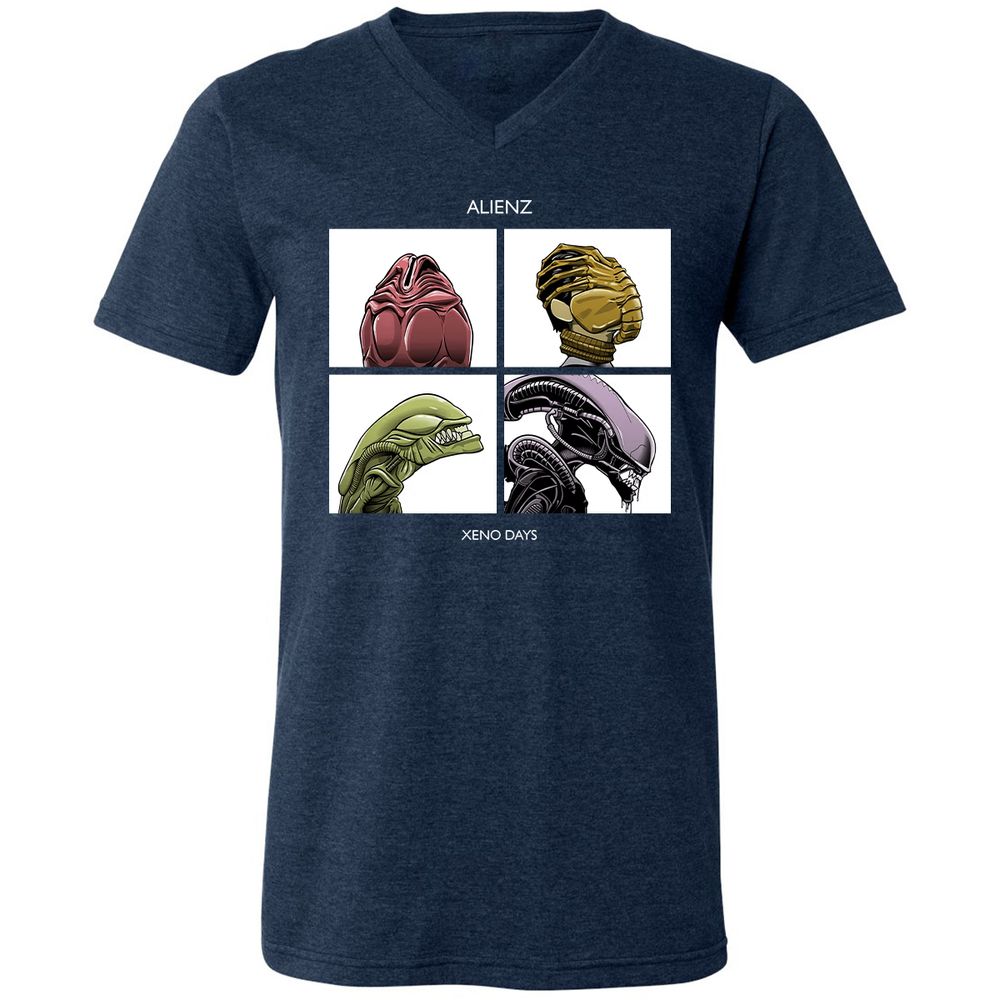 Unisex V-Neck T-Shirt - TVN763C4 - Heather Navy - 15