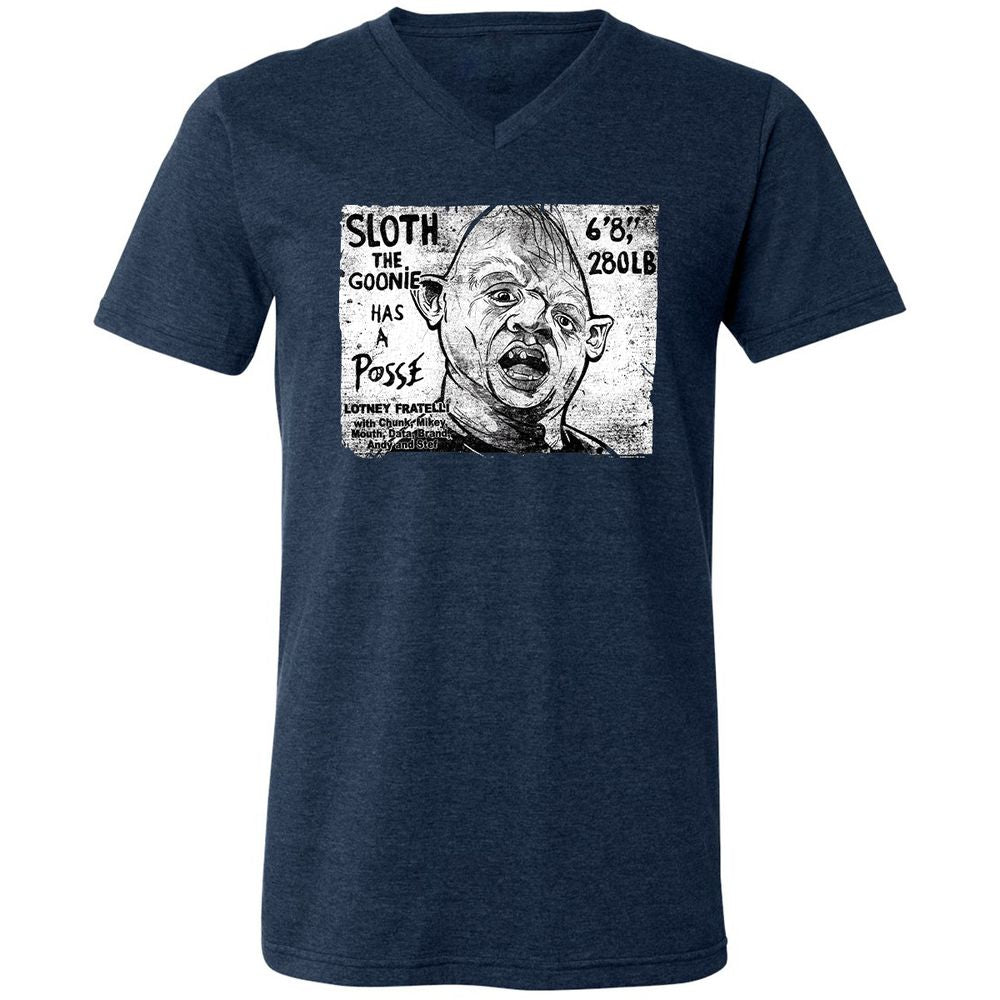 Unisex V-Neck T-Shirt - A78M4RF1 - Heather Navy - 15