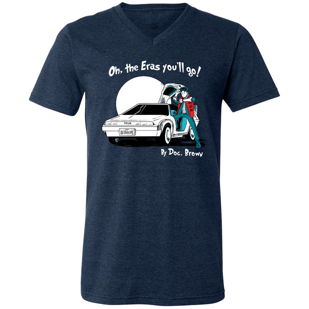 Unisex V-Neck T-Shirt - HL316JCV - Heather Navy - 15