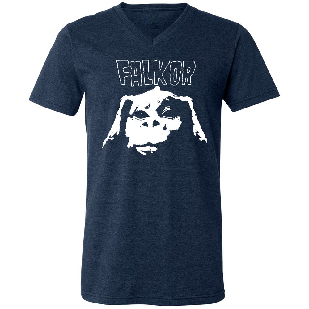 Unisex V-Neck T-Shirt - K616N8QG - Heather Navy - 15