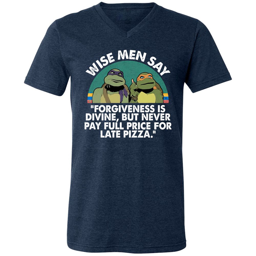 Unisex V-Neck T-Shirt - JET29G31 - Heather Navy - 15