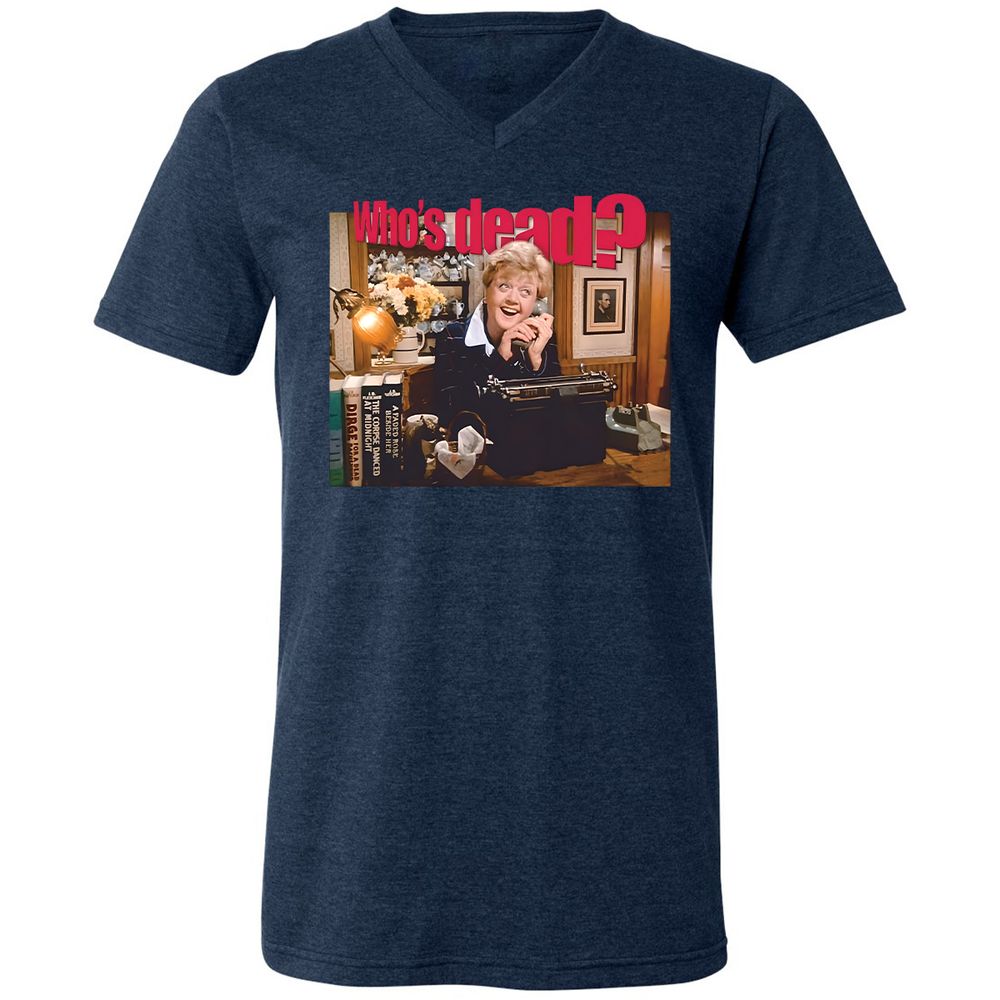 Unisex V-Neck T-Shirt - UB5ENW4S - Heather Navy - 15